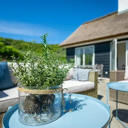 Thatched House At First Dune Row In Blokhus